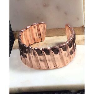 Large Copper Bracelet Cuff, New, Handmade, Repurposed Cuff